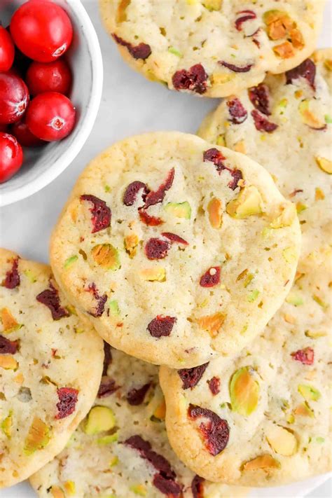 Cranberry Pistachio Slice And Bake Cookies Bakers Table