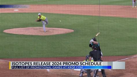 Albuquerque Isotopes Release Promotional Schedule For 2024 YouTube