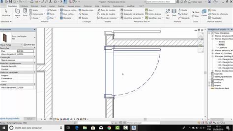 Curso Revit Aula Criando E Inserindo Portas Youtube