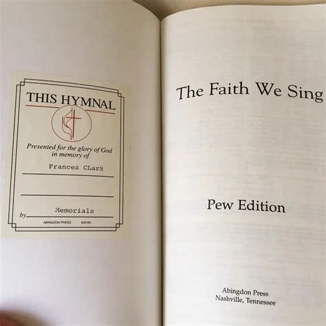 The Faith We Sing Hymnal Hobbies And Toys Books And Magazines Religion