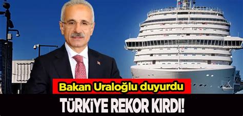 Bakan Uraloğlu Türkiye ye iyi haberi açıkladı Kruvaziyer turizmi ilk 6