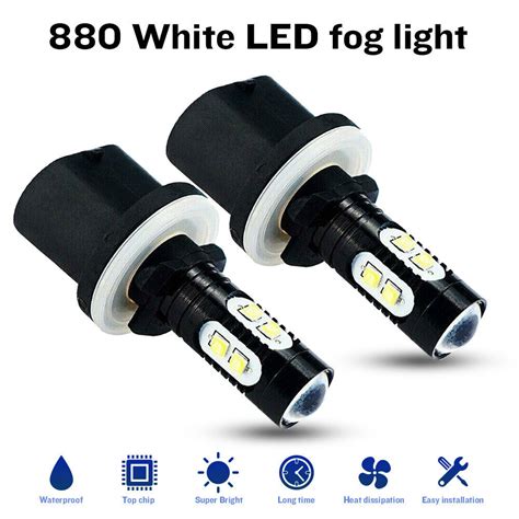 Pcs Led Fog Light Bulb Drl Xenon High Power K