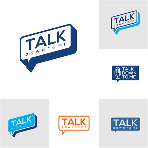 set  talk logo template creative talk logo design vector podcast