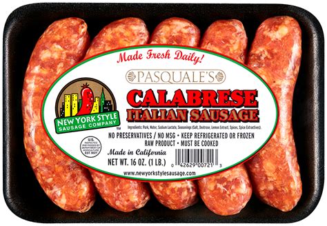 Calabrese Italian Sausage New York Style Sausage Company