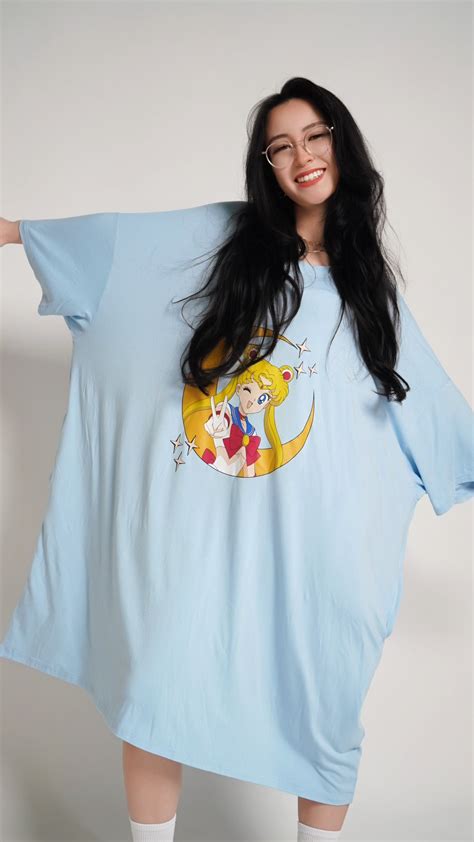 Animedwarf Sailor Moon Oversized Sleep Tee Animedwarf