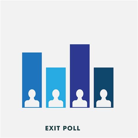 premium vector exit poll icon vector logo design template