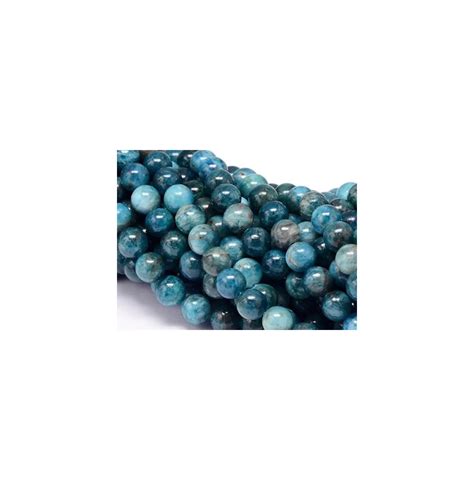 Perles En Pierres Naturelles D Apatite Bleue Zen Desprit