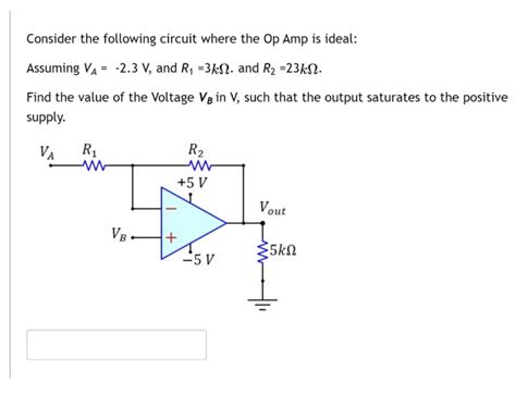 Solved Consider The Op Below Consider The Following Circuit