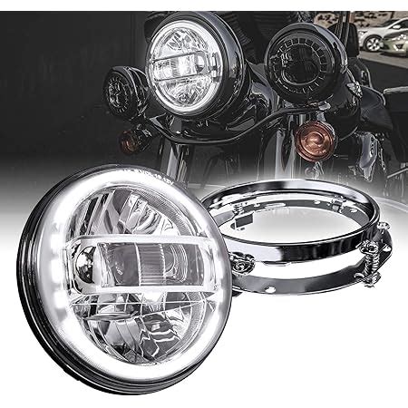 Amazon TRUE MODS 7 LED Headlight For Harley Davidson Mounting