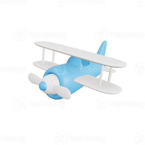 Avião Modelo De Brinquedo Avião Em Fundo De Cor Rosa Pastel Ilustração 3d 9368855 Png