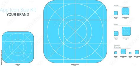 Plakát Ready To Use Guide And Sizing For Application Logo Vector App