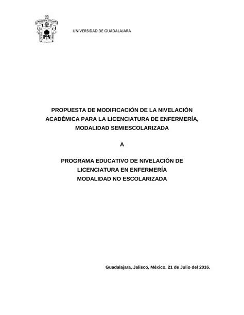 PDF PROPUESTA DE MODIFICACIÓN DE LA NIVELACIÓN pregrado udg mx sites