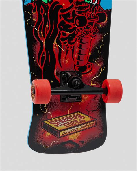 Shop Santa Cruz Stranger Things Meek Slasher 101 Cruiser Skateboard