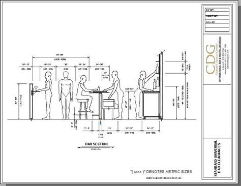 Restaurant Bar Counter Dimensions