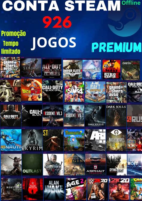 Conta Steam 926 Jogos DFG