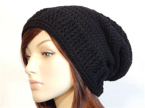 Color Choices Black Slouchy Hat Slouchy Beanie Womens Winter Hat