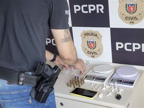 Pcpr E Pmpr Prende Homem Por Tr Fico De Drogas E Posse De Muni O De