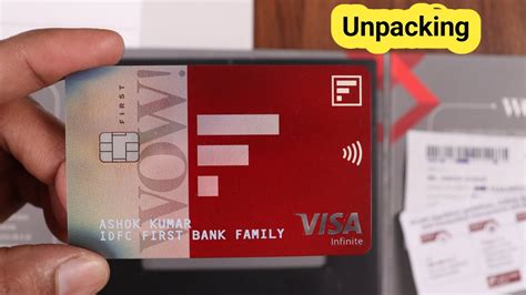 Idfc First Wow Credit Card Unpacking Wow Instant Dispatch Card Youtube