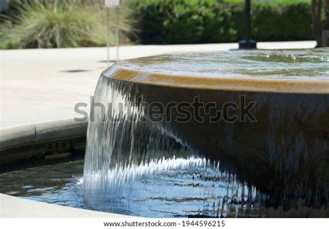 Sheeting Water Overflowing Fountain Stock Photo Edit Now 1944596215