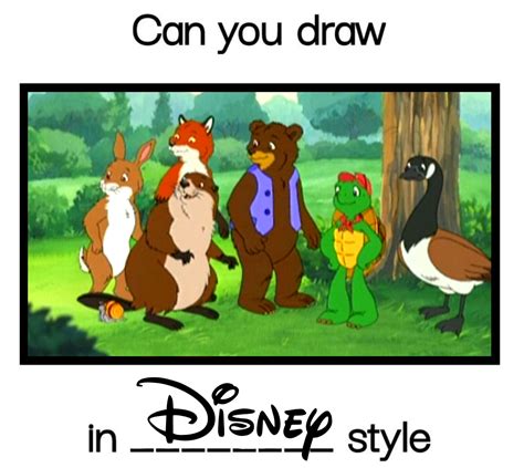 Can You Draw Franklin And Friends In Disney Style By Mcsaurus On