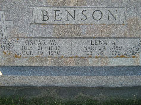 Lena A Jameson Benson 1889 1978 Memorial Find A Grave