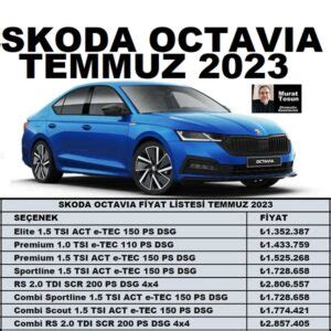 Skoda Octavia Temmuz 2023 Fiyat Listesi 2023 Octavia 0 Km Octavia