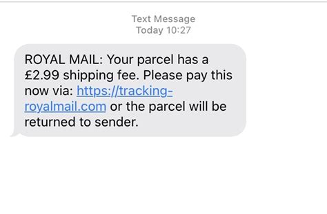 Royal Mail Scam Text Warning Over Parcel Delivery Fee Message How To