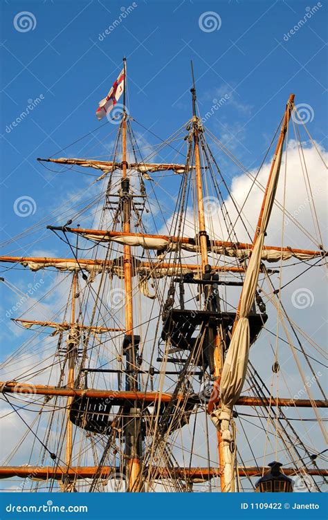 Sailing Ship Rigging Stock Photography - Image: 1109422