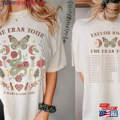 The Eras Tour Shirt Butterfly Vintage 2023 Sweatshirt Classic Hoodie