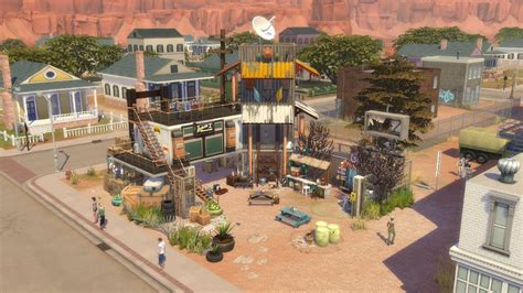 The Sims 4 Post Apocalyptic Bar In Strangerville Build Tour No Cc