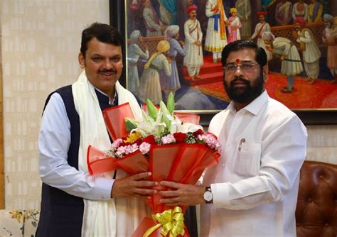 In Photos Devendra Fadnavis Meets Cm Eknath Shinde On His Birthday