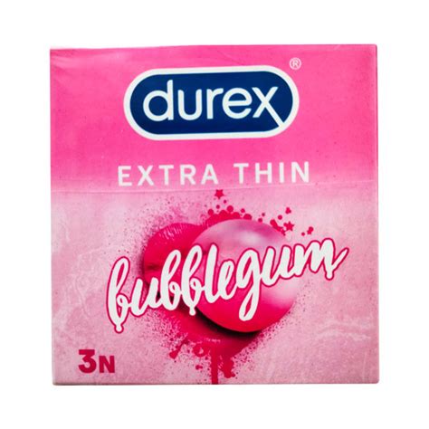 Durex Extra Thin Condoms Bubblegum