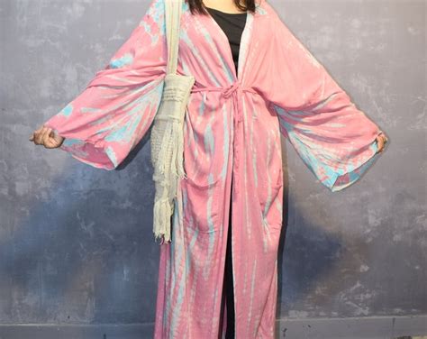 Lkb13 Oversized Length Long Kimono Robe Summer Unisex Kimono Tall