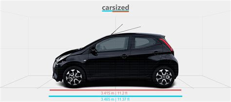 Dimensions Toyota Aygo 2018 2022 Vs Toyota Aygo 2009 2012