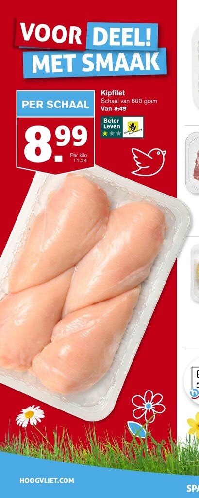 Kipfilet 800 Gram Aanbieding Bij Hoogvliet