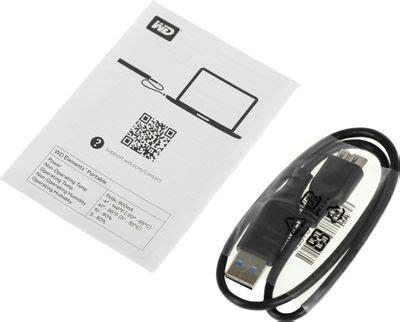 Характеристики Внешний диск HDD WD Elements Portable WDBUZG0010BBK-WESN ...