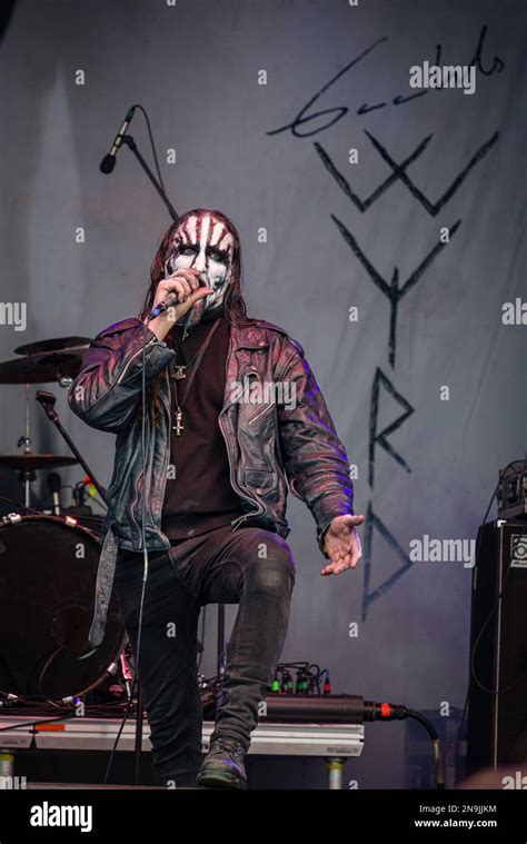 A Vertical Shot Of Gaahl S Wyrd Performing At The Brutal Assault