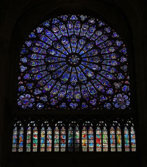 Stained Glass Windows In Cathedrals In Europe