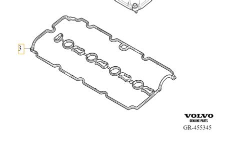 Volvo V Xc Ii Uszczelka Pokrywy Zaworow D Za