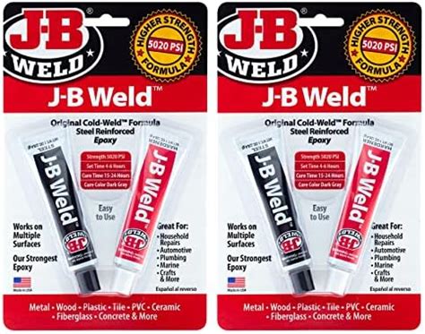 J B Weld Original Epoxy Steel Reinforced Epoxy High Strength Dark