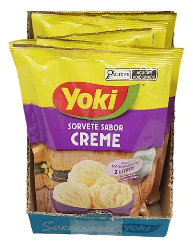 Pó Para Preparo De Sorvete Sabor Creme Yoki Kit 4 X 150g MercadoLivre