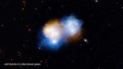 Dark Matter Flies Ahead of Normal Matter in Mega Galaxy Cluster ...