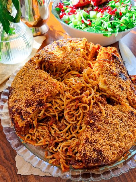 Persian Macaroni With Beef And Sesame Tahdig Peanutswirls