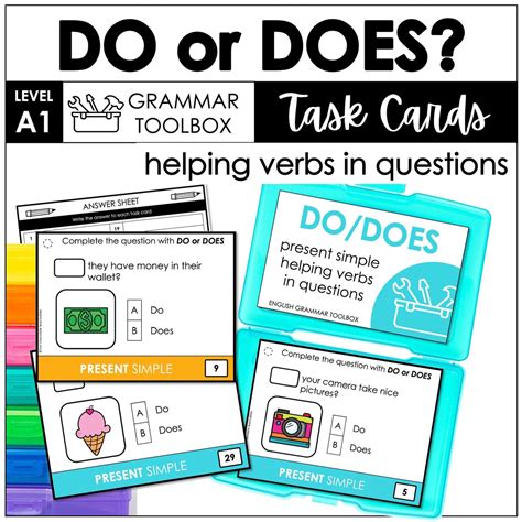 Subject Verb Agreement Task Cards Do Or Does Hot Chocolate Teachables