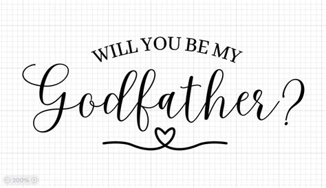 Godfather Proposal Svg Godfather Svg Godparents Proposal Svg