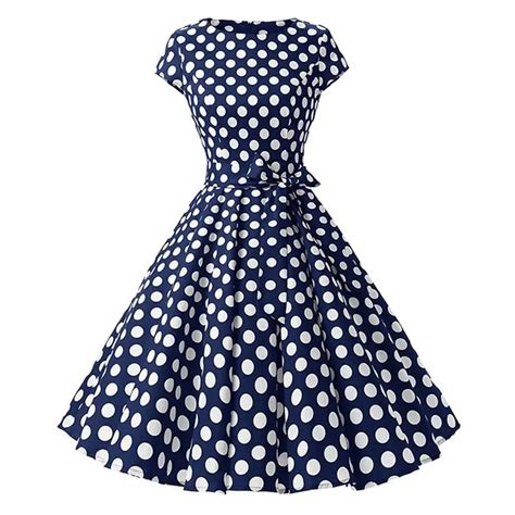 Sisjuly 1950s Retro Dresses Women Polka Dots Bowknot A Line Pin Up O Neck Elegant Tea Rockabilly