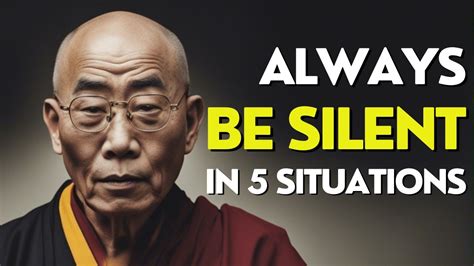 Always Be Silent In Five Situations Buddhism Zen Story Youtube