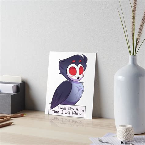 Cute Owl Stolas Design Art Board Print For Sale By Norithelord Redbubble