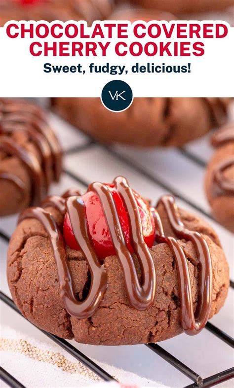 Chocolate Covered Cherry Cookies Valerie S Kitchen