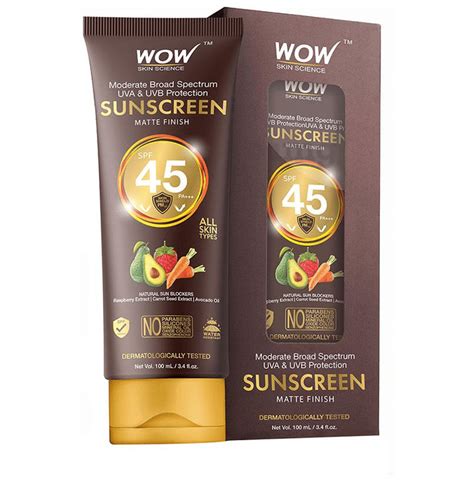 Wow Skin Science Sunscreen Spf 45 Buy Tube Of 1000 Ml Cream At Best